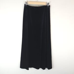 Metropolitan New York 10001 Women's Velvet Maxi A-Line Skirt